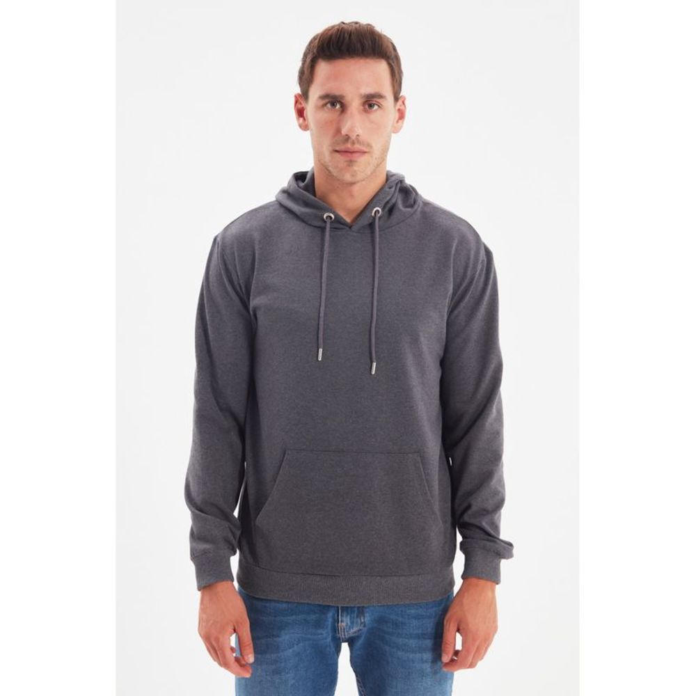 NWT Trendyol Men Regular fit Hood Knitted Sweatshirt
